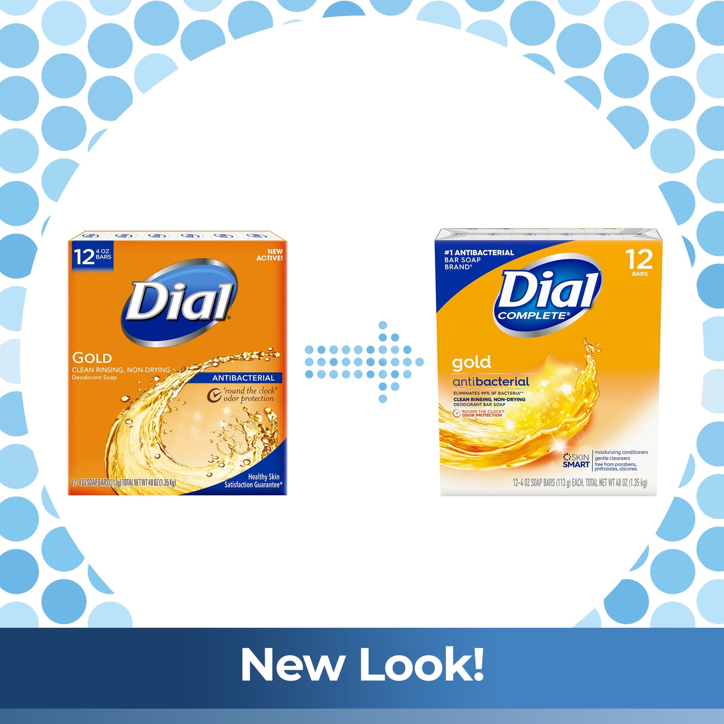 Dial Antibacterial Advanced Clean Bar Soap - Gold