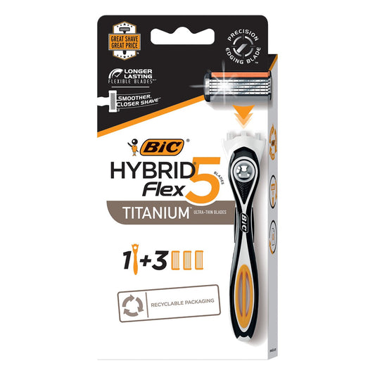 BIC Hybrid Flex 5 Handle+ Refills Razor Set