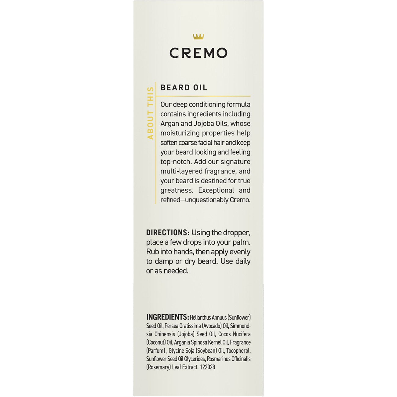 Cremo Conditioning Beard Oil - Cedar Forest