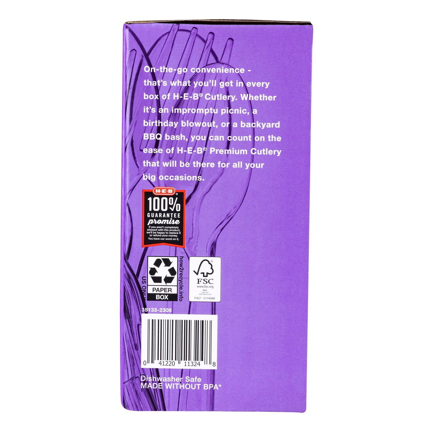 H-E-B Plastic Forks & Spoons Combo Pack - Clear