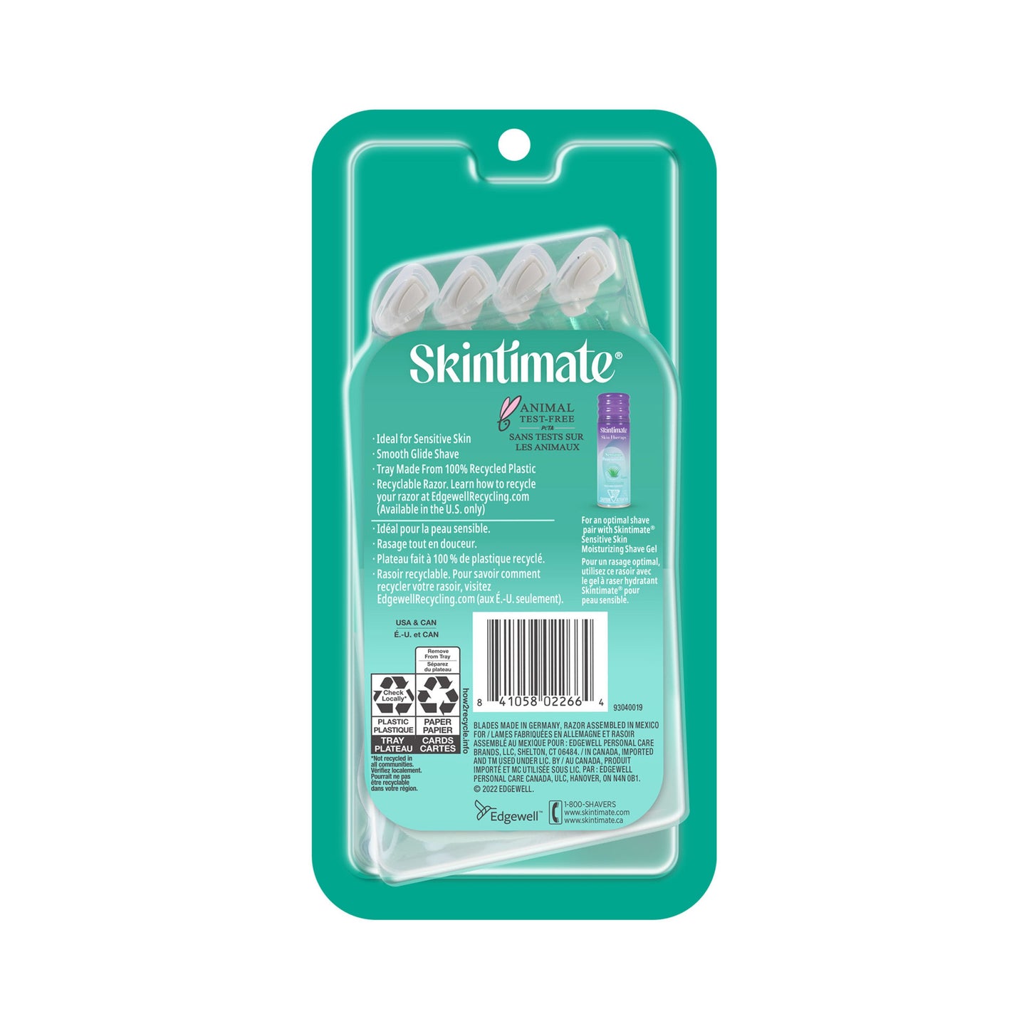 Skintimate Sensitive Skin 4-Blade Disposable Razor