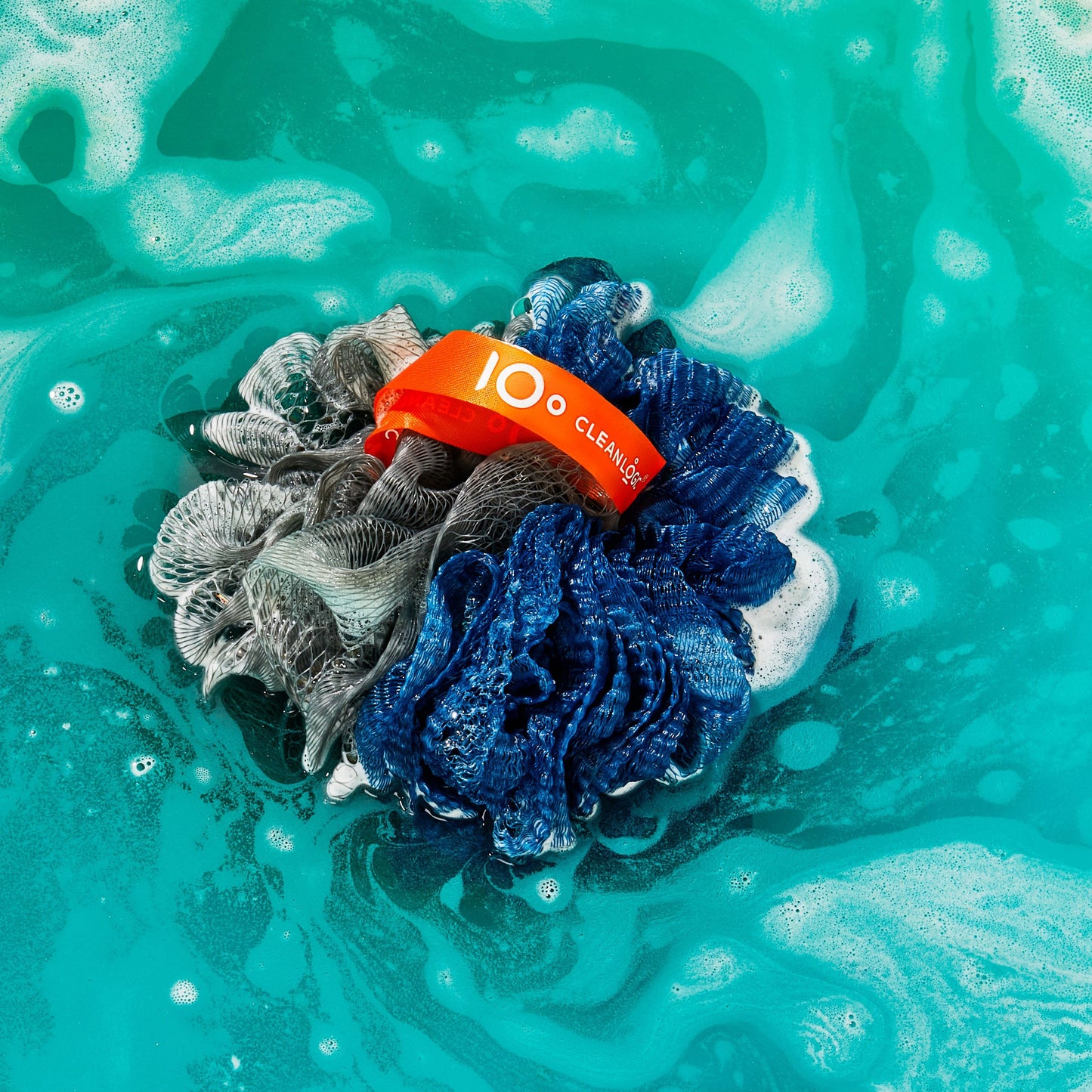 Cleanlogic Sport Dual-Texture Mesh Loofah Bath Sponge
