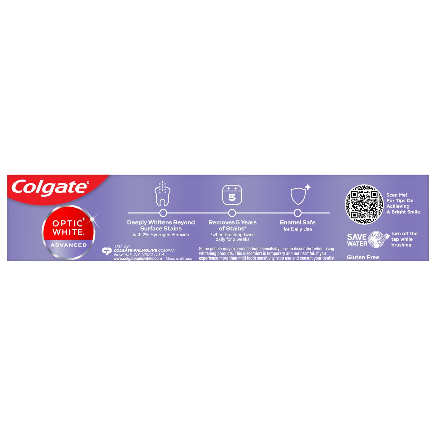 Colgate Travel Size Optic White Advanced Toothpaste