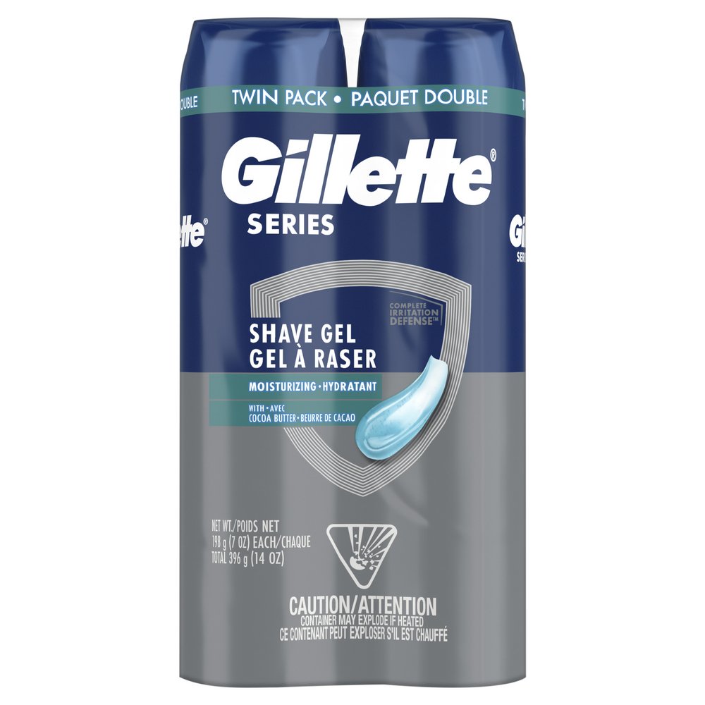 Gillette Series Shave Gel Twin Pack -  Moisturizing