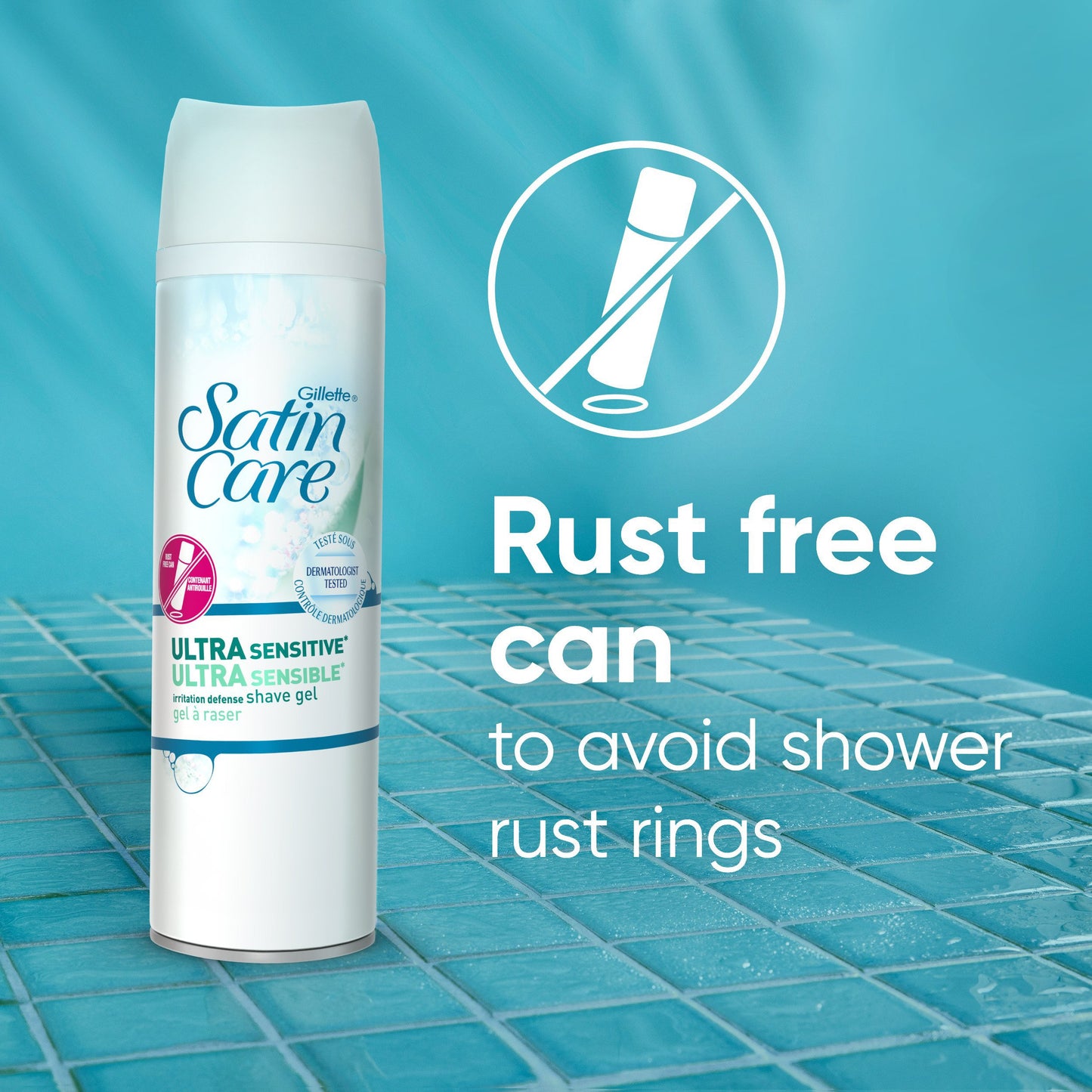 Gillette Satin Care Shave Gel - Ultra Sensitive