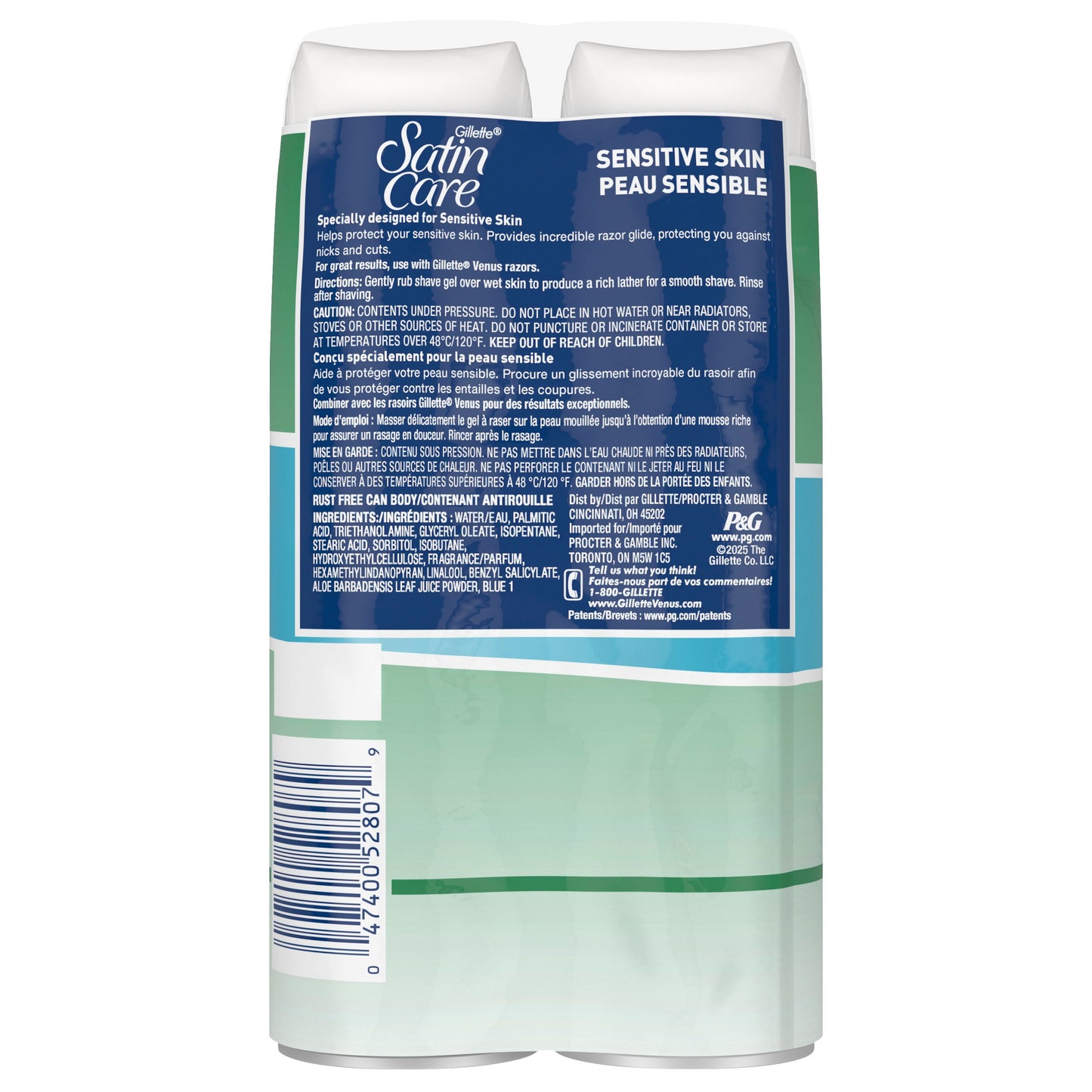 Gillette Satin Care Shave Gel - Sensitive Skin