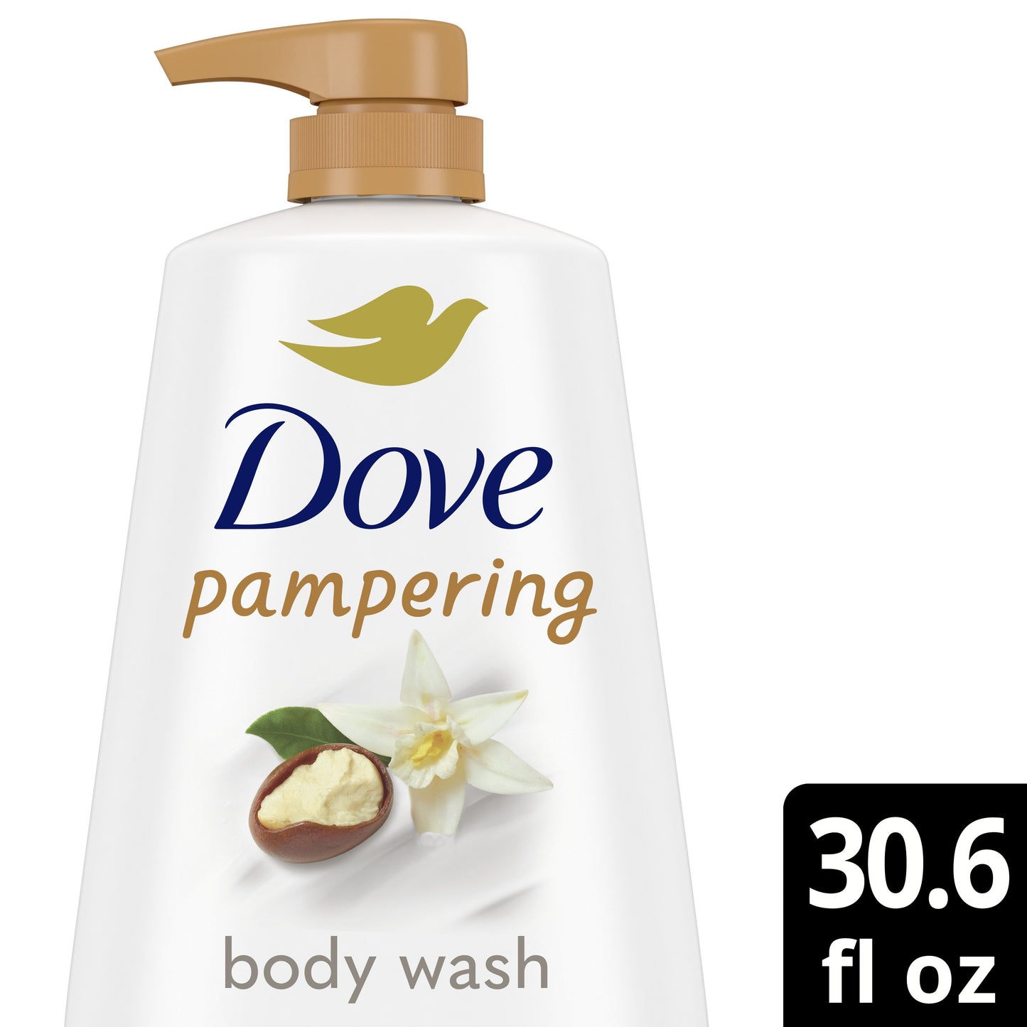 Dove Pampering Body Wash with Pump - Shea Butter & Vanilla