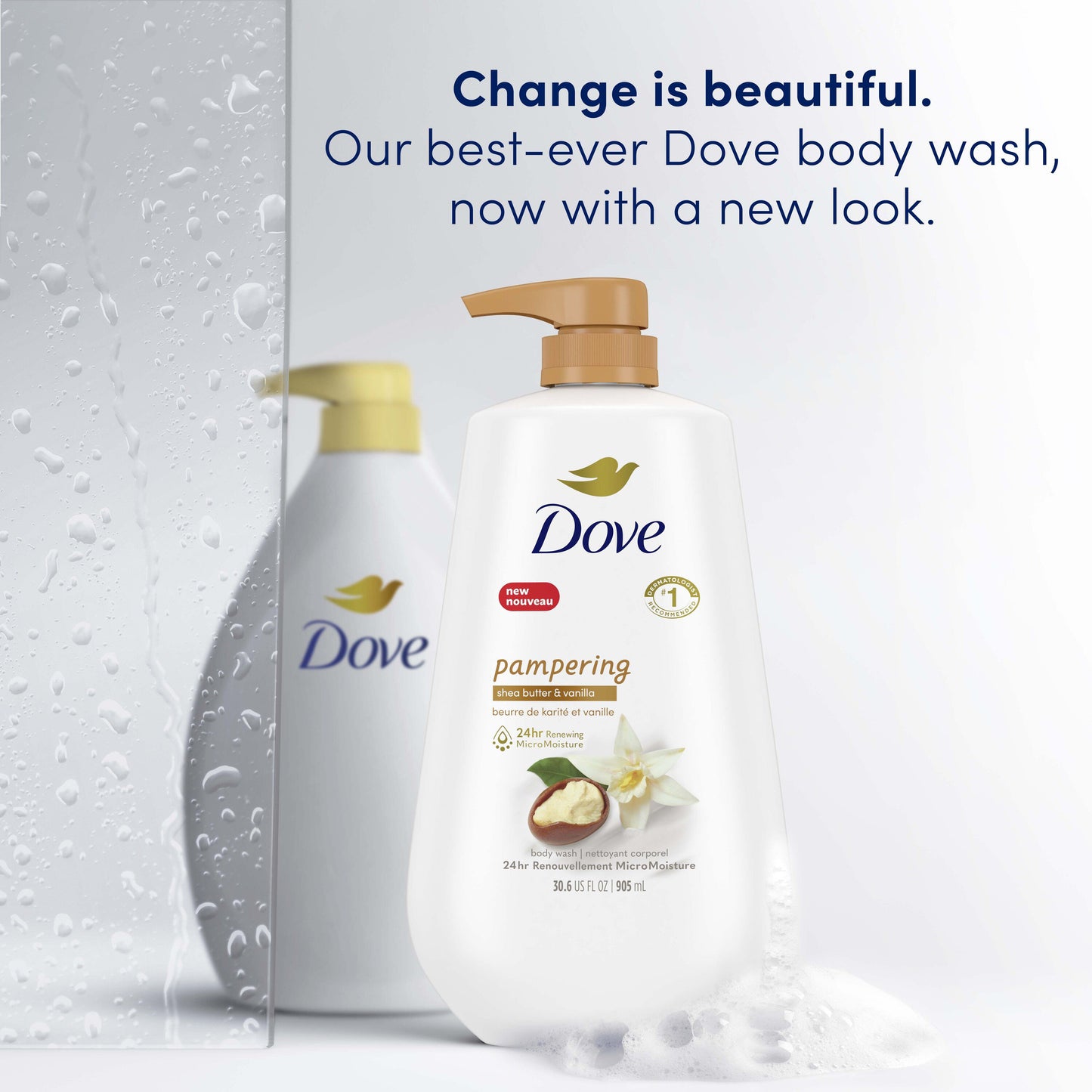 Dove Pampering Body Wash with Pump - Shea Butter & Vanilla