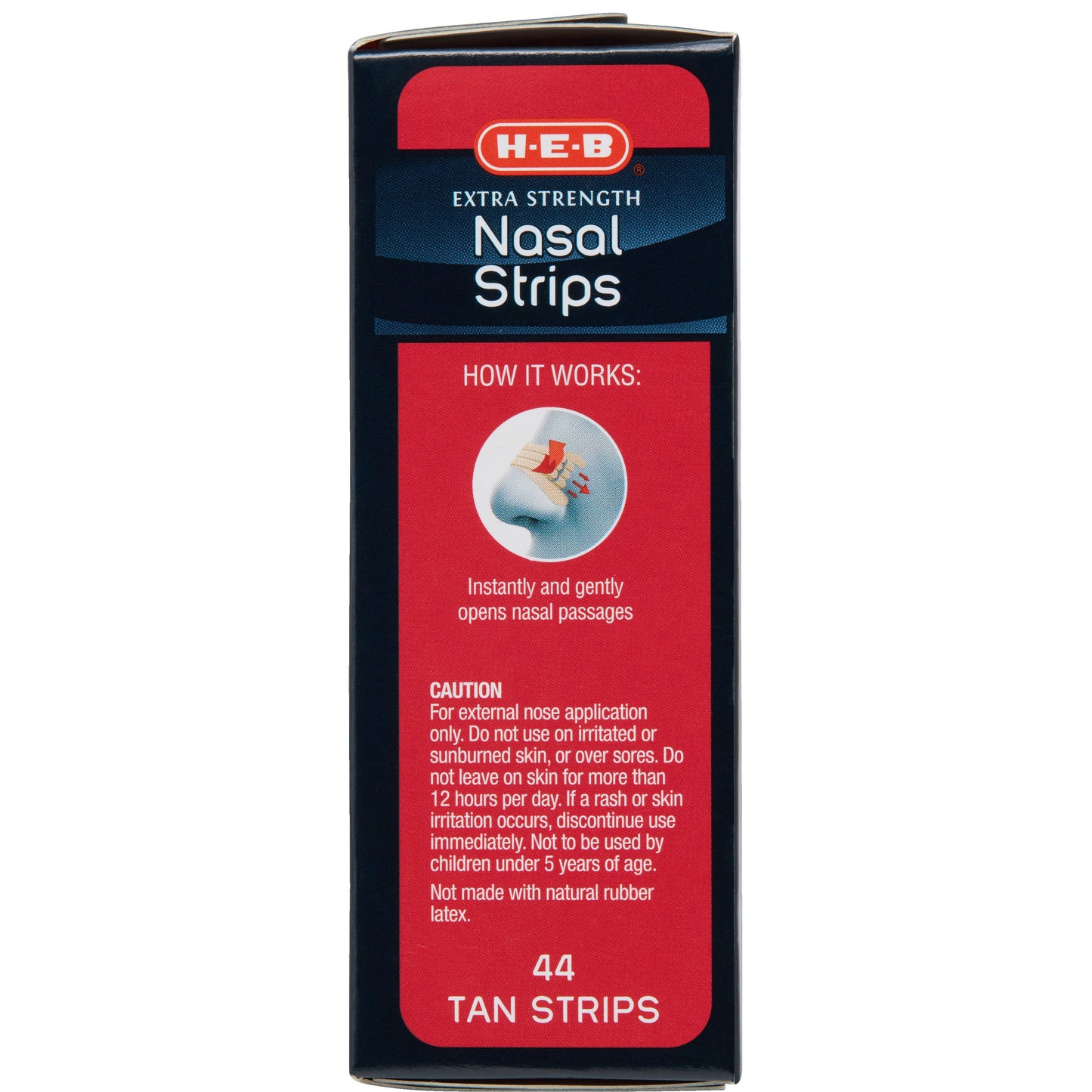 H-E-B Extra Strength Tan Nasal Strips – Value Pack