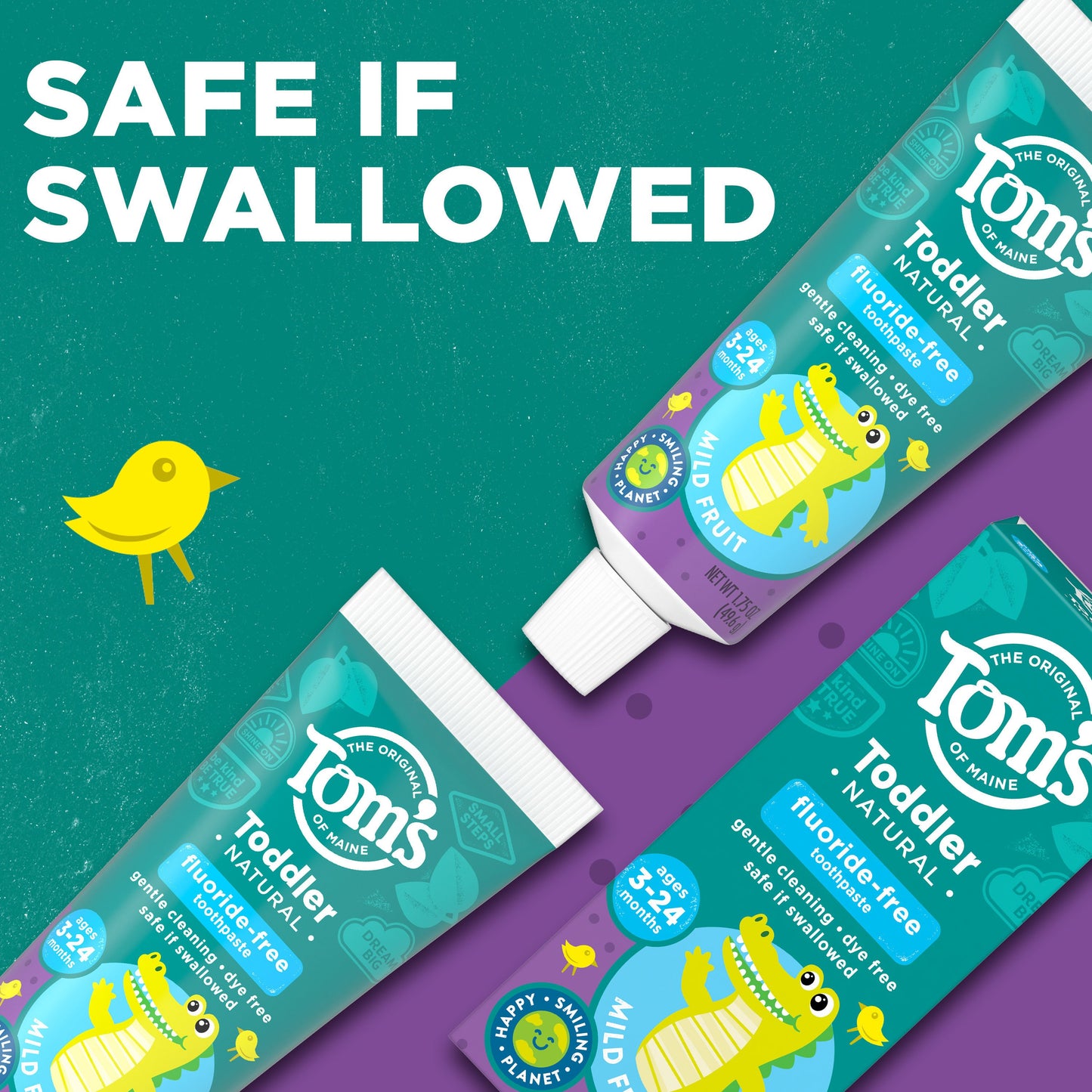 Tom's of Maine Toddler Fluoride - Free Training Toothpaste