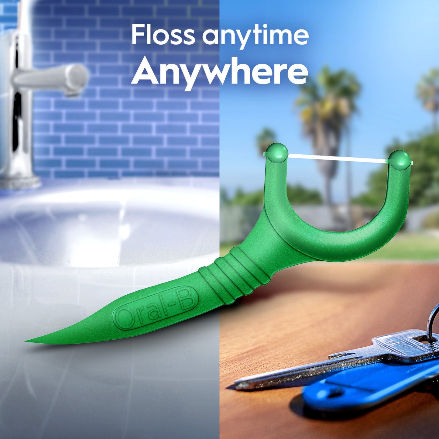 Oral-B Glide Mint Dental Floss Picks with Long Lasting Scope Flavor, 150 Picks