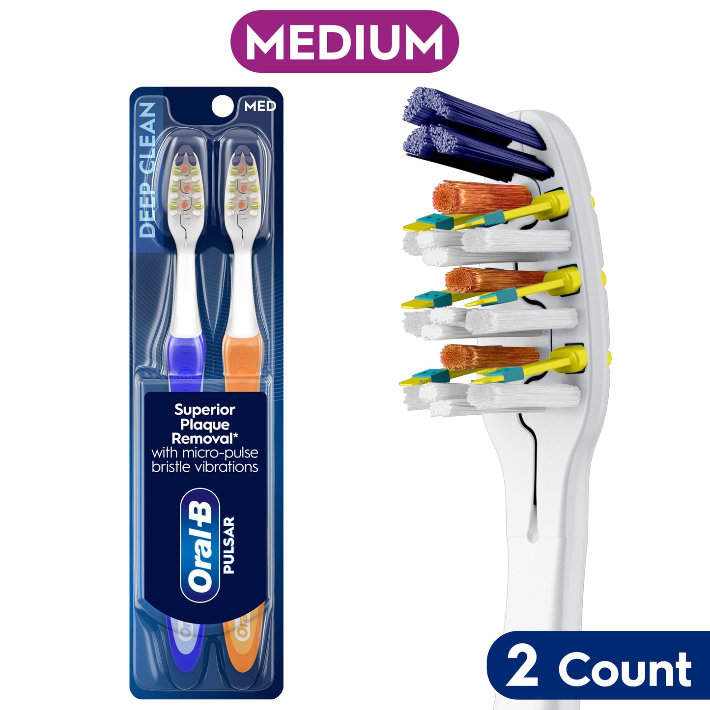 Oral-B Pulsar Expert Clean Battery Toothbrushes Medium