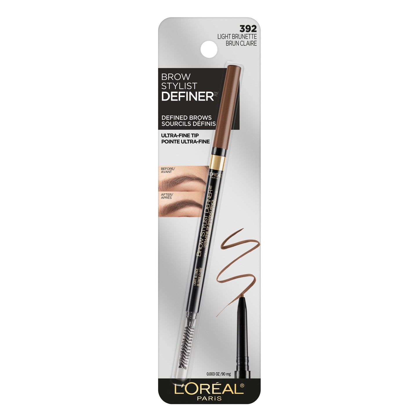 L'Oréal Paris Brow Stylist Definer Waterproof Eyebrow Mechanical Pencil Light Brunette