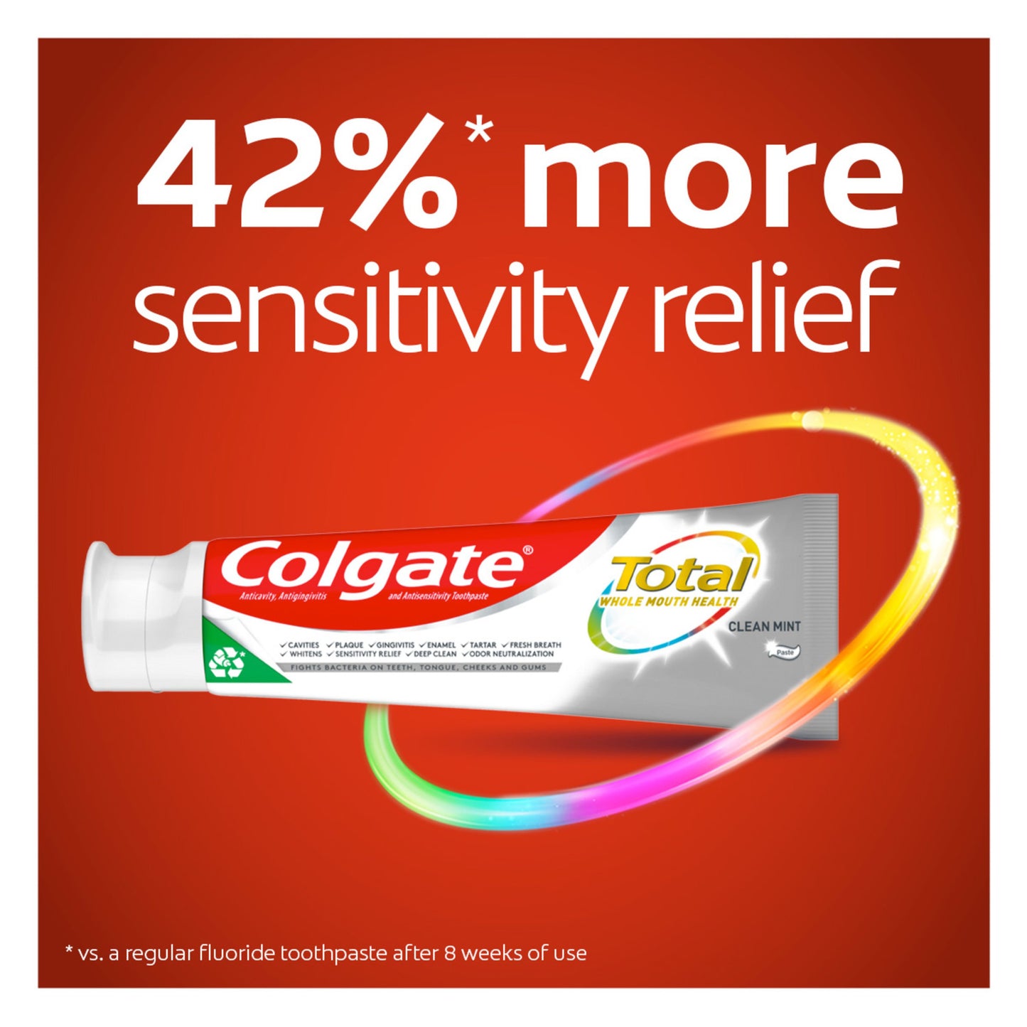 Colgate Total Toothpaste - Clean Mint, 2pk