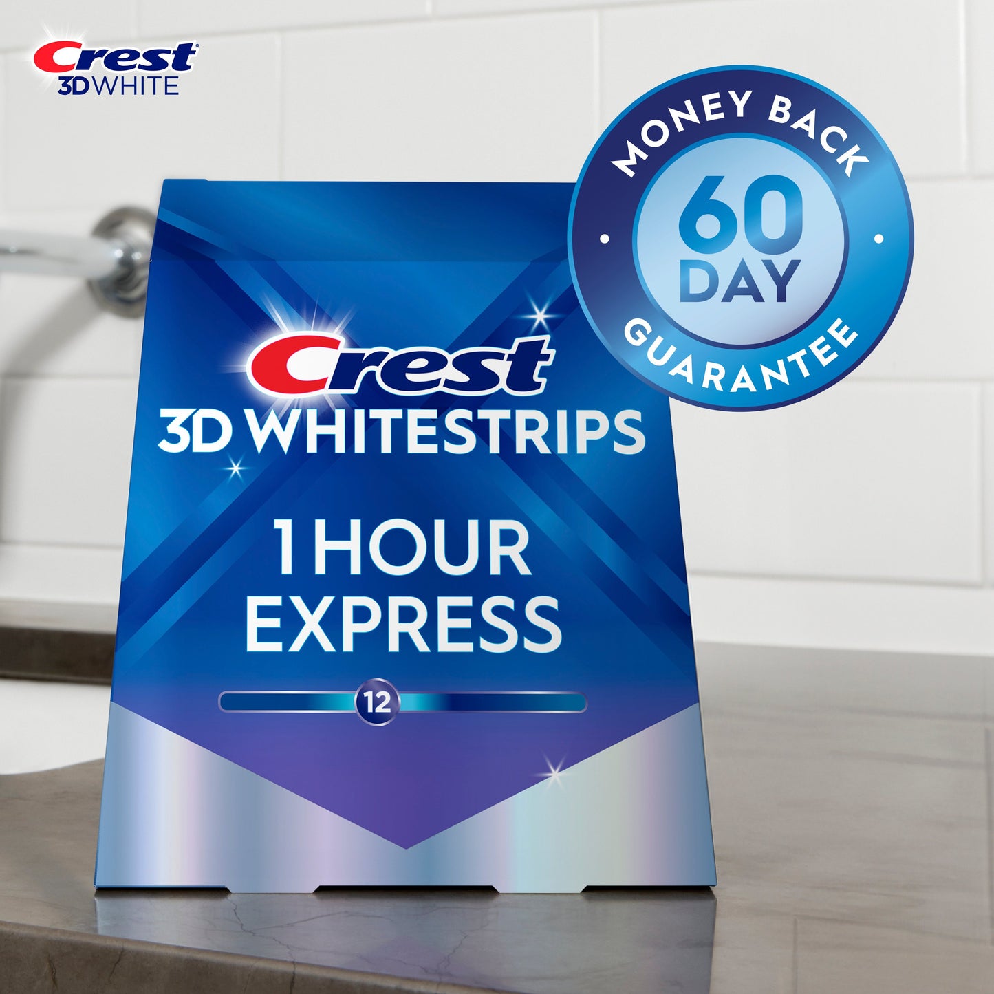 Crest 3D White Whitestrips 1 Hour Express Teeth Whitening Kit