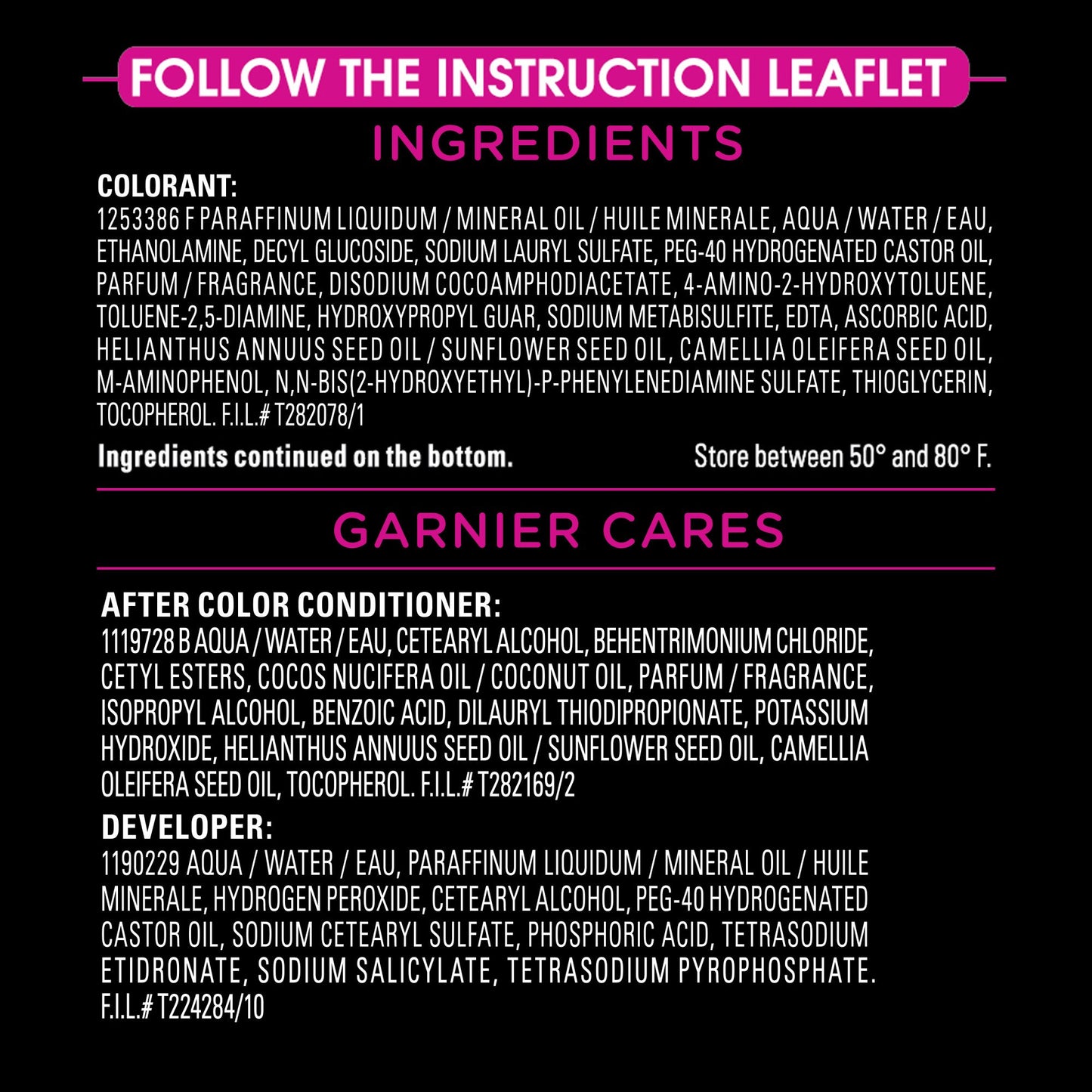 Garnier Olia Oil Powered Ammonia Free Permanent Hair Color 2.11 Platinum Black