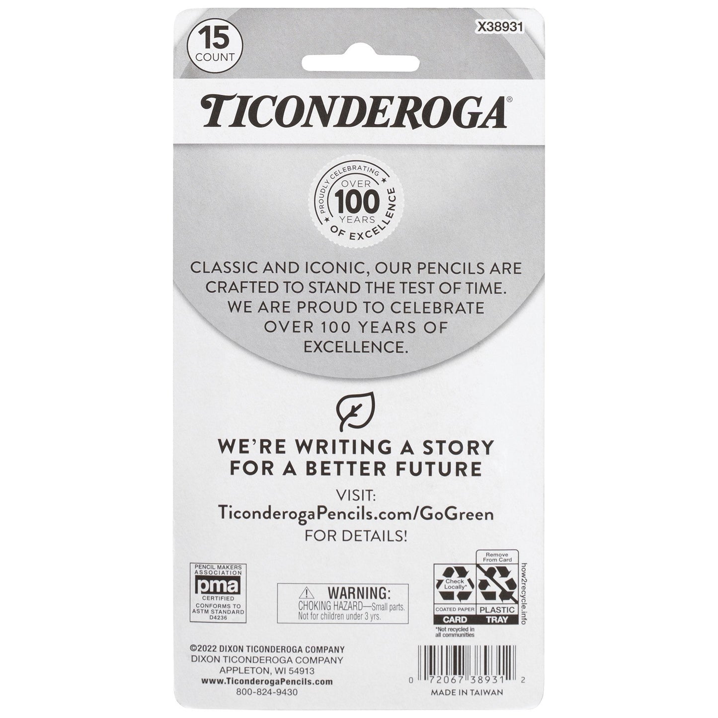 Ticonderoga Assorted Neon Erasers