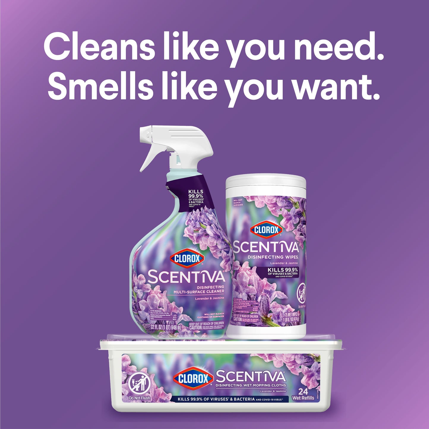 Clorox Scentiva Lavender & Jasmine Multi-Surface Cleaner Spray