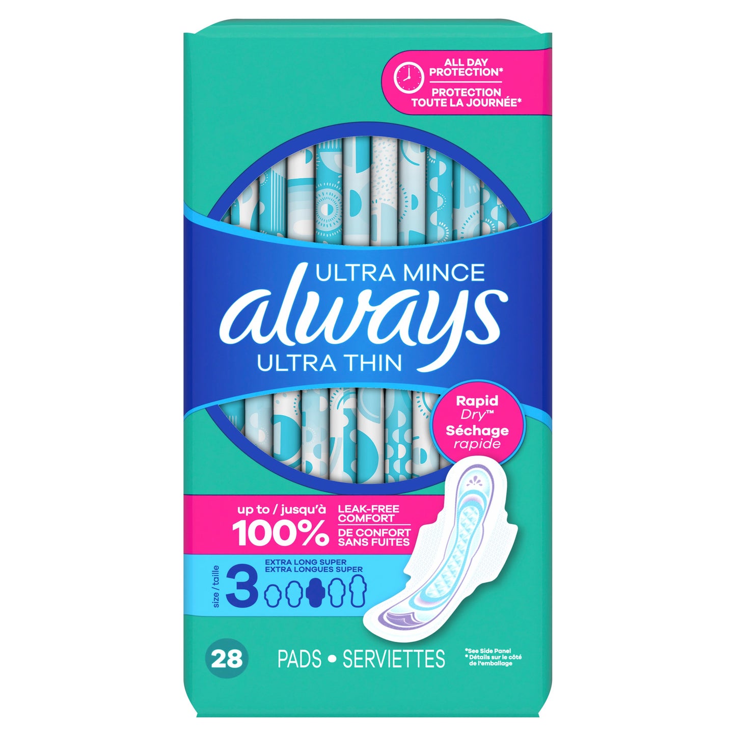 Always Ultra Thin Pads with Wings - Size 3