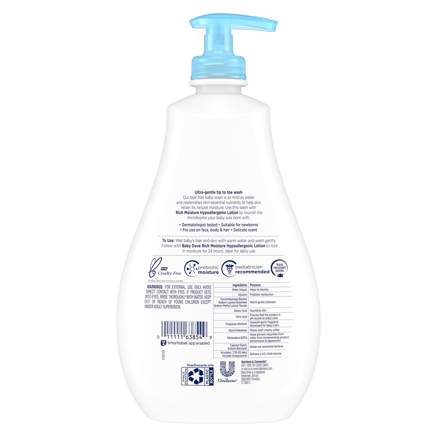 Baby Dove Sensitive Skin Care Baby Wash Rich Moisture