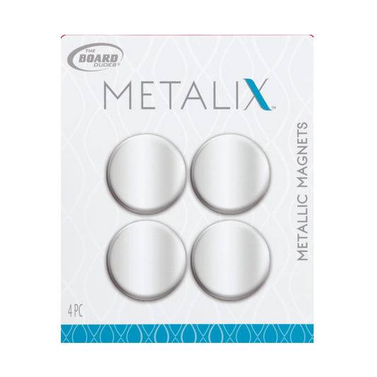 The Board Dudes Metalix Silver Magnets