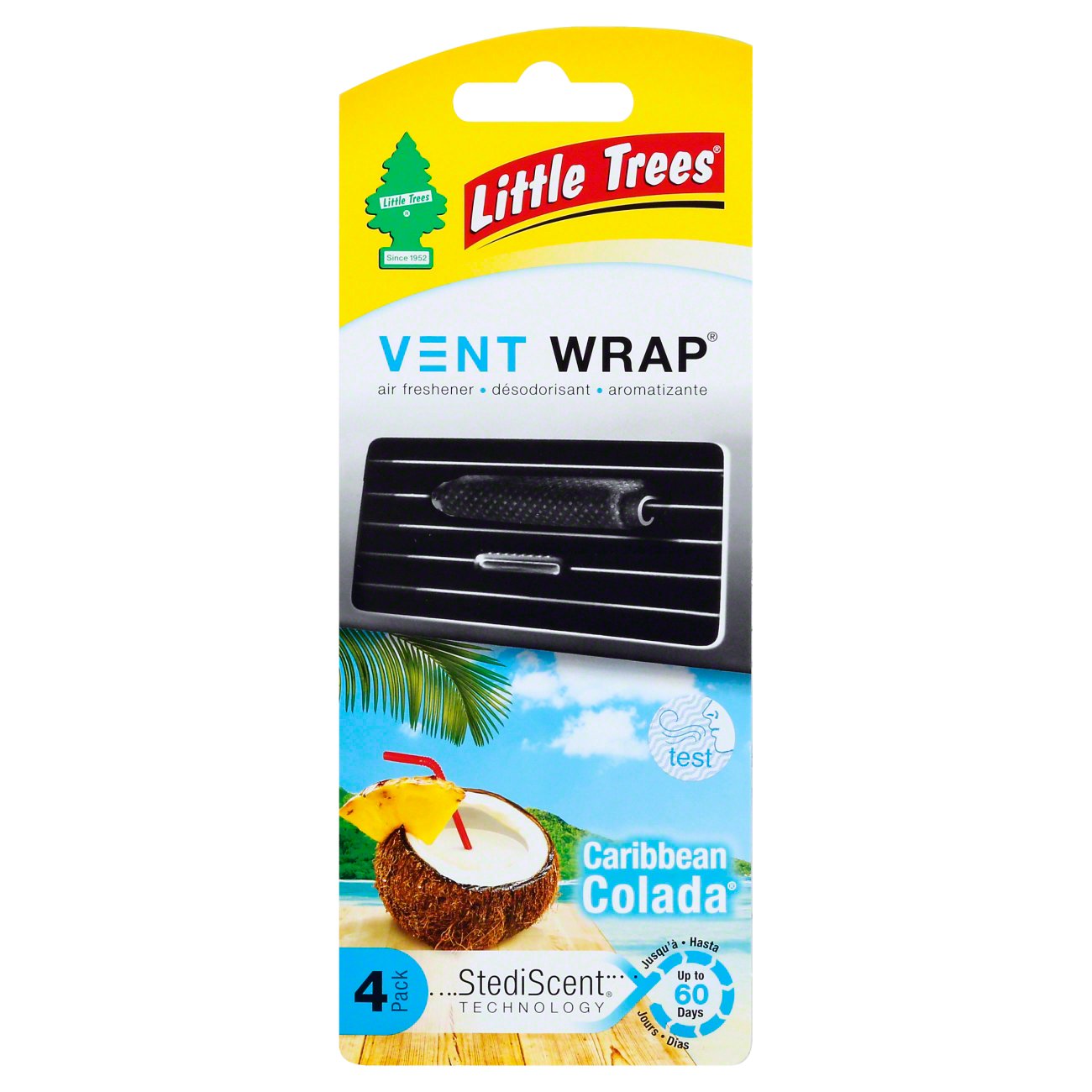 Little Trees Vent Wrap Air Freshener - Caribbean Colada