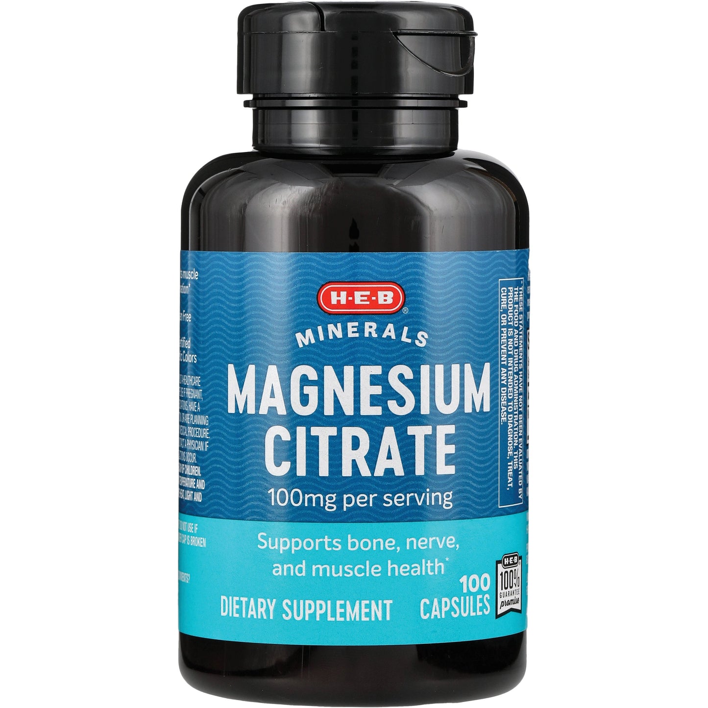 H-E-B Vitamins Magnesium Citrate 100 mg Capsules