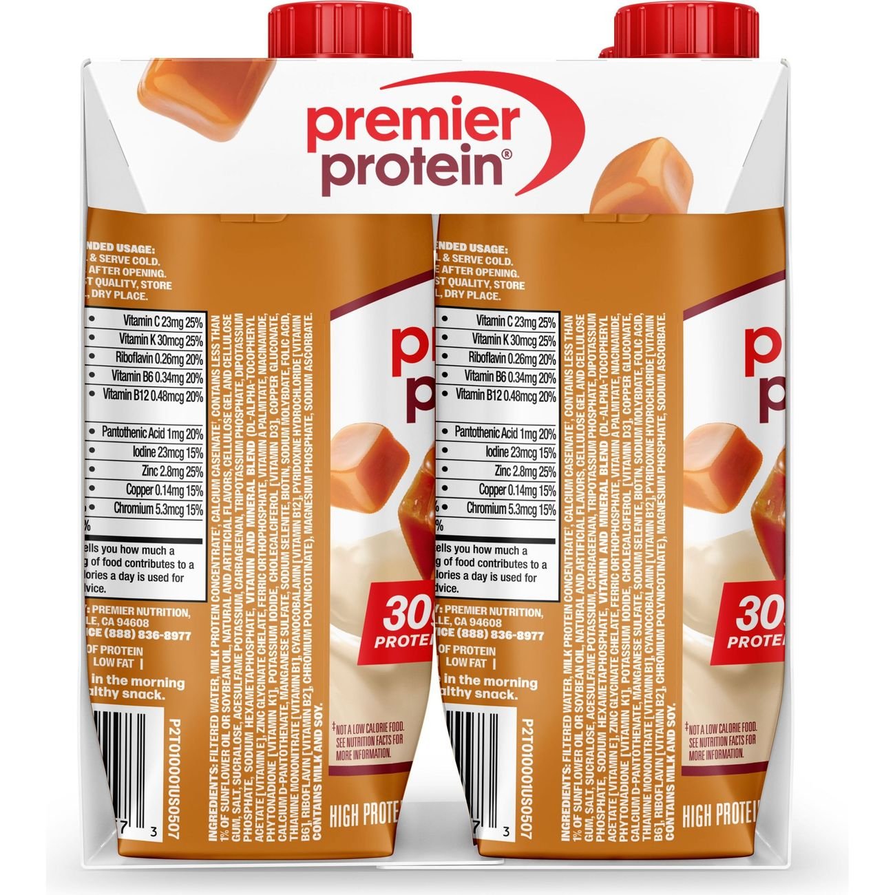 Premier Protein 30g Protein Shakes 4 pk Bottles - Caramel