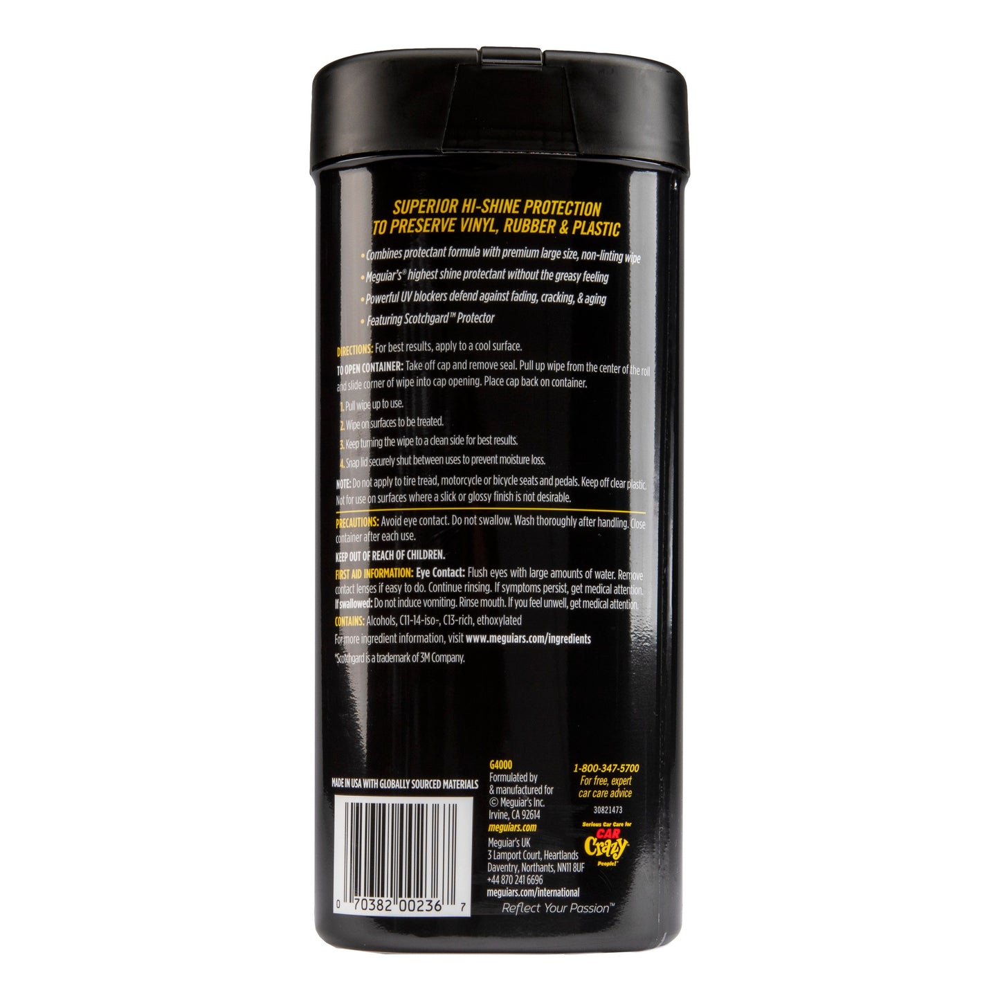 Meguiar's Supreme Shine Protectant Wipes