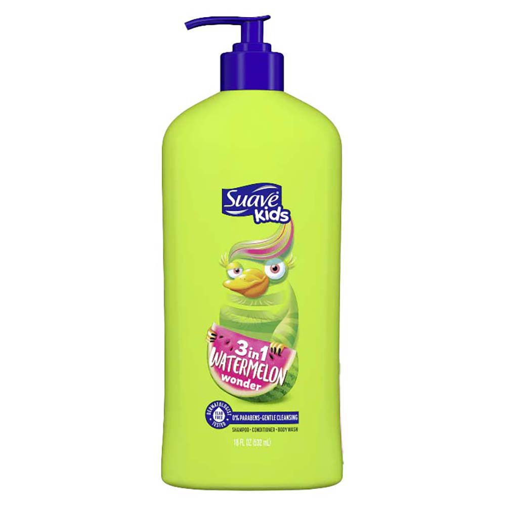 Suave Kids Watermelon 3 in 1 Shampoo Conditioner Body Wash