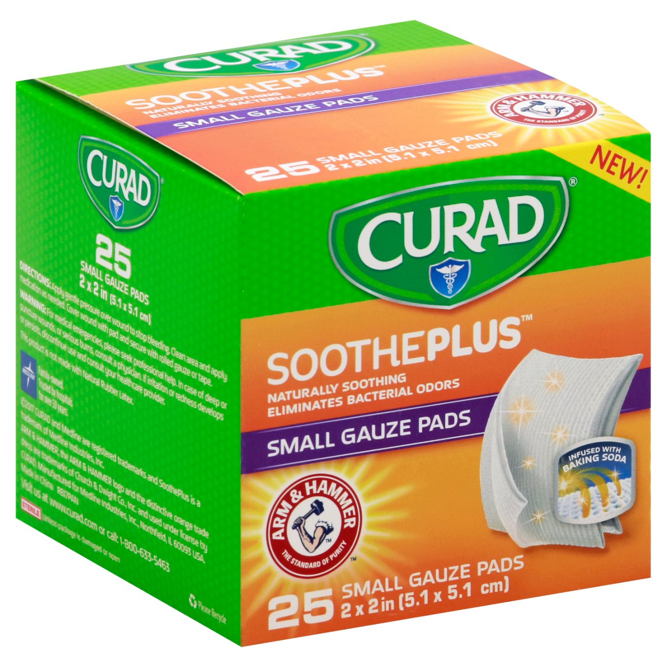 Curad Soothplus Small Gauze Pad