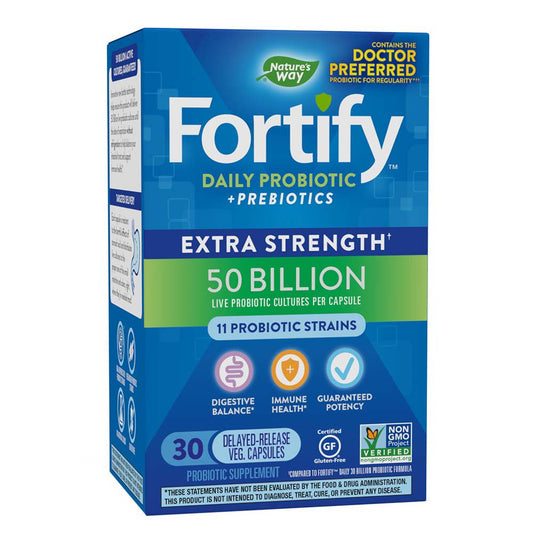 Nature's Way Fortify Daily Probiotic + Prebiotics Capsules