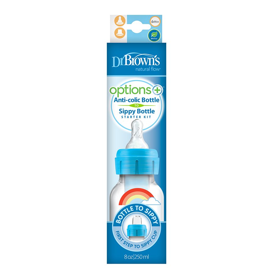 Dr. Brown's Options+ Wide-Neck Sippy Bottle Starter Kit