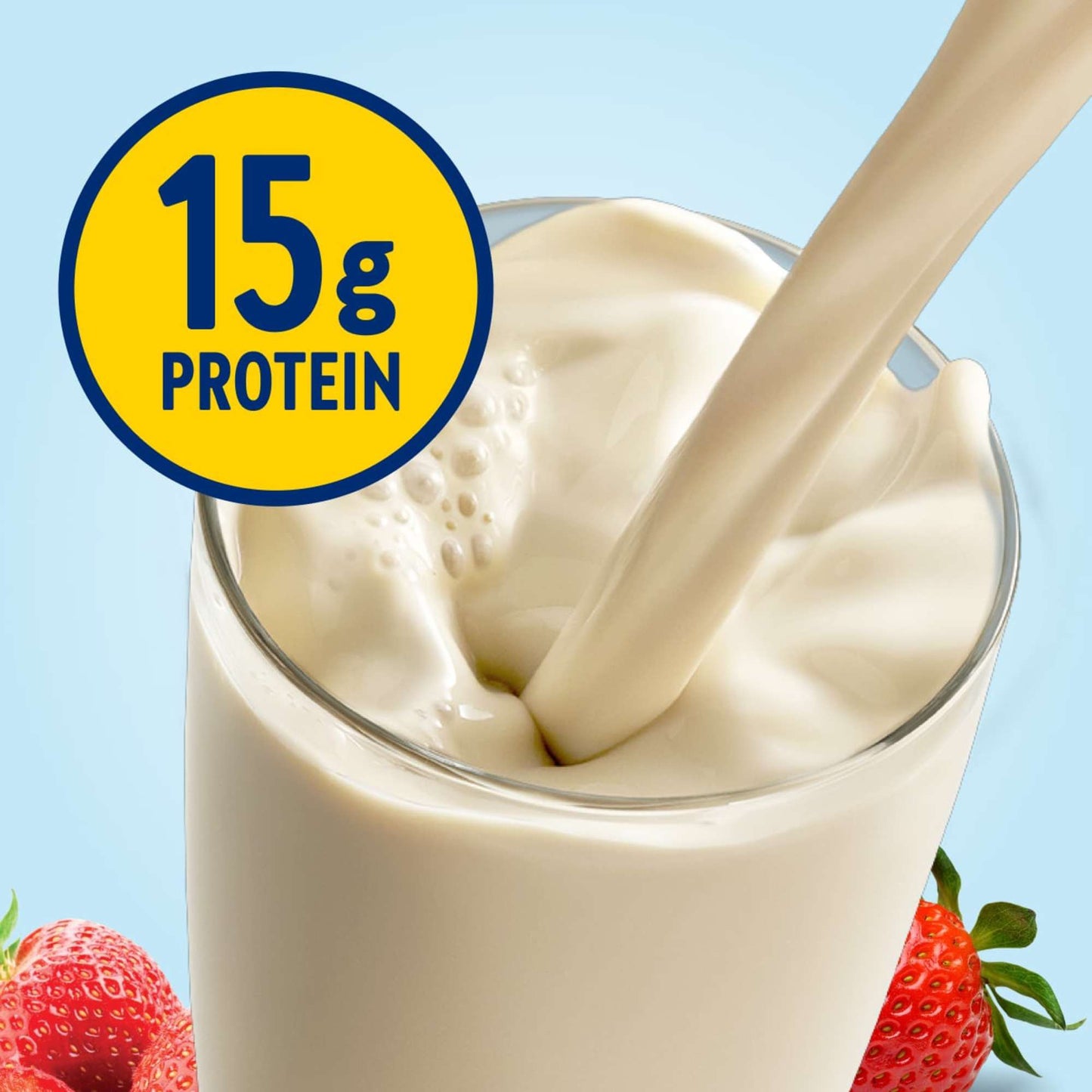 Glucerna Hunger Smart Shake, 15g Protein, Classic Strawberry, 10 fl oz Bottles