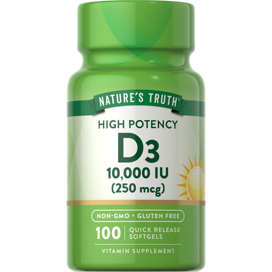 Nature's Truth Vitamin D3 Softgels - 10,000 IU