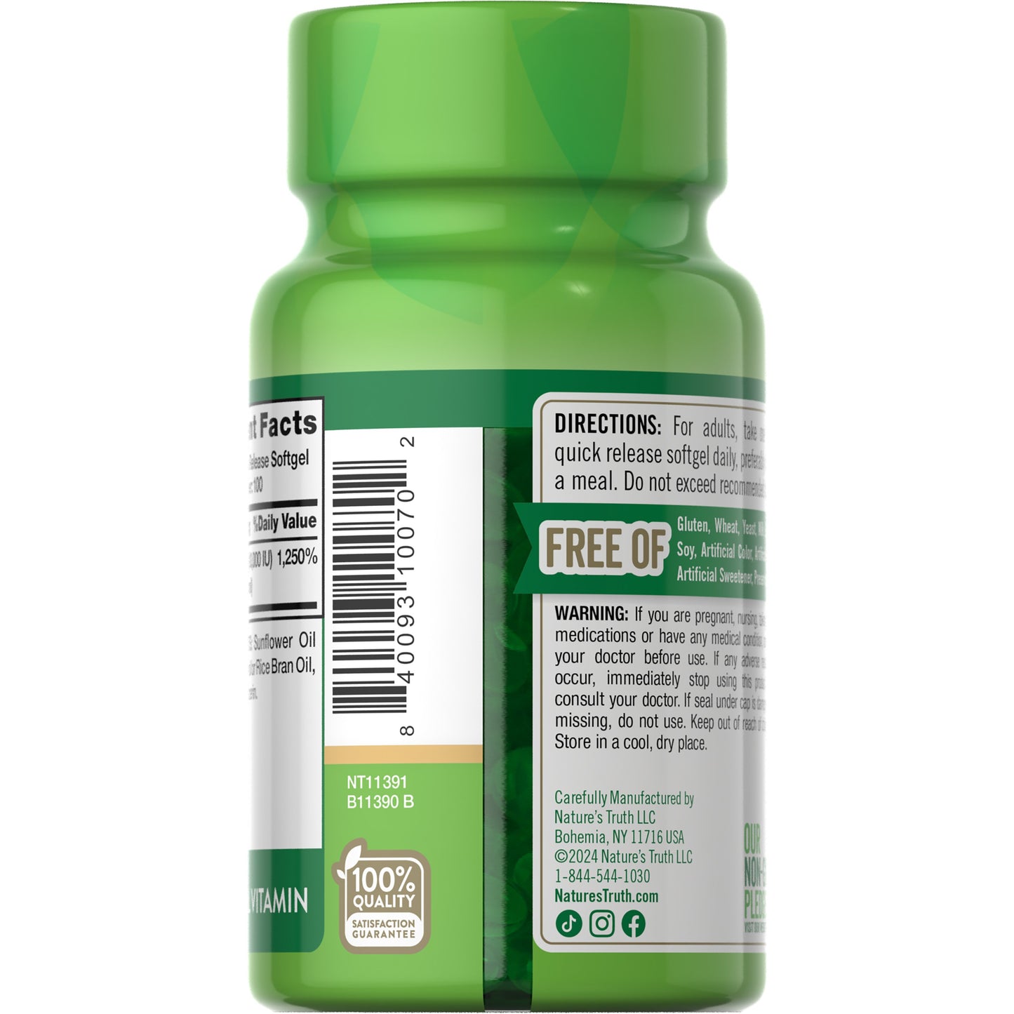 Nature's Truth Vitamin D3 Softgels - 10,000 IU