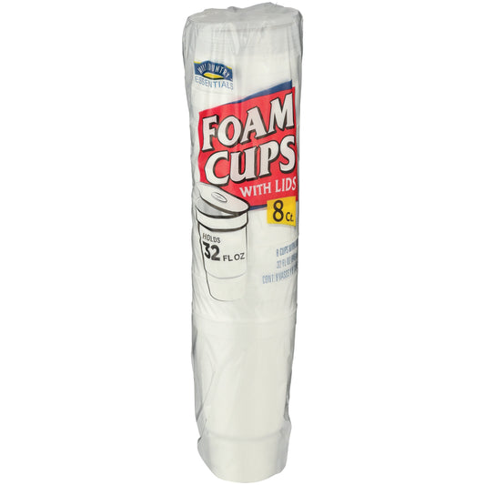 Hill Country Essentials 32 oz Foam Cups with Lids