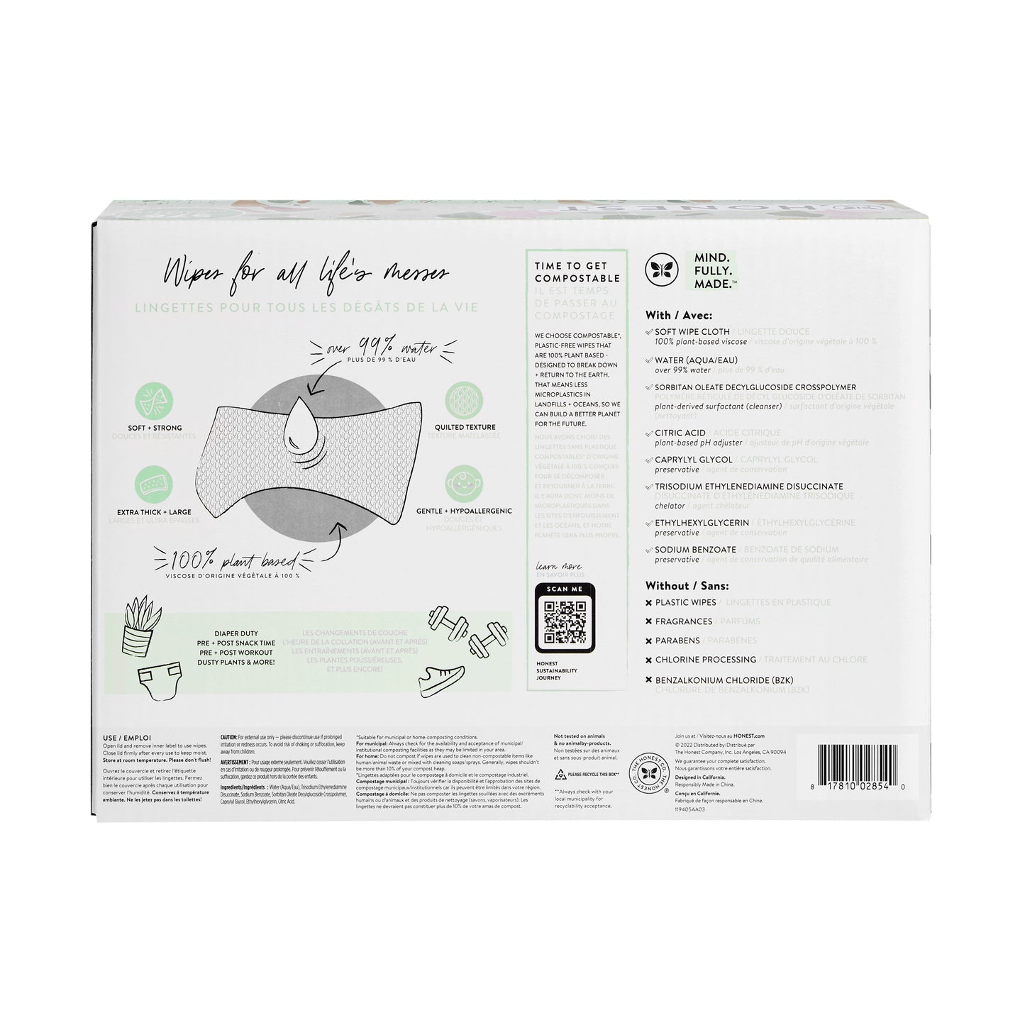 The Honest Company Clean Conscious Wipes - Geo Mood