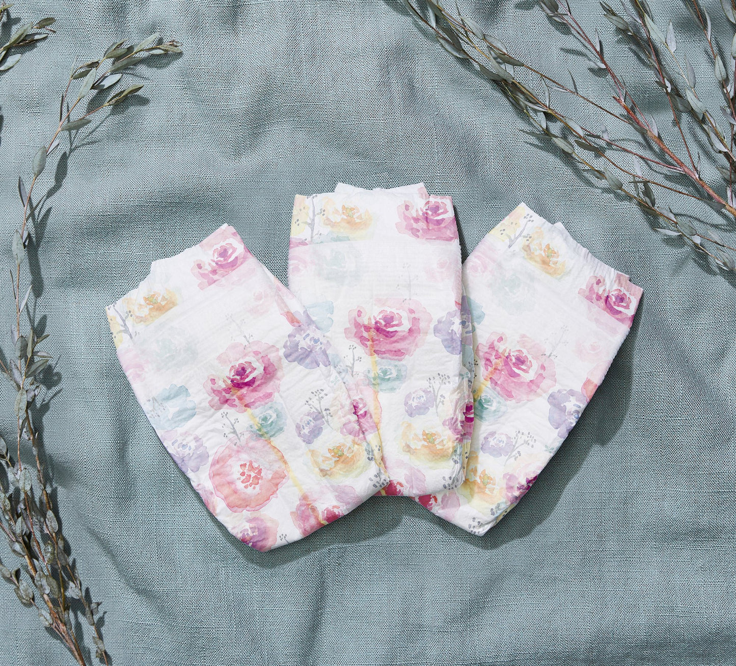 The Honest Company Clean Conscious Diapers, Tutu Cute + Rose Blossom Print - Size 2