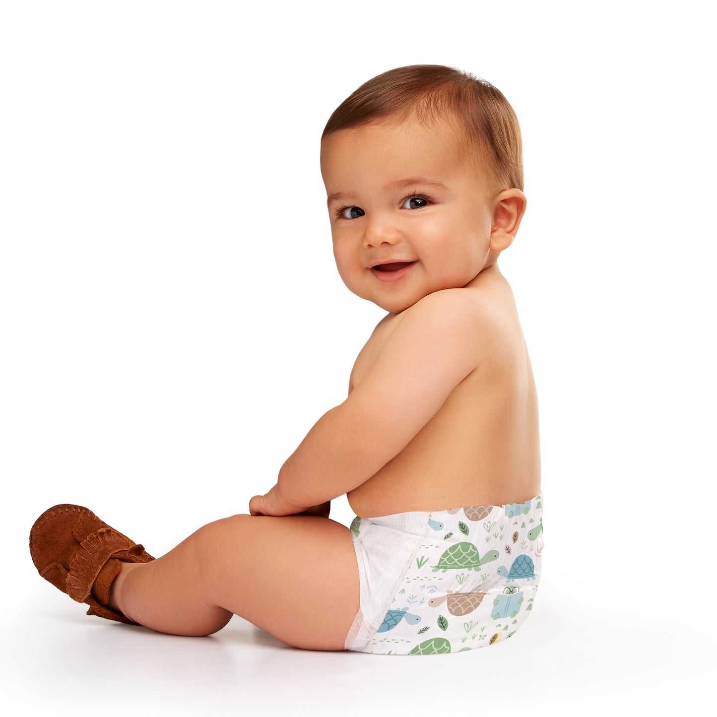 The Honest Company Clean Conscious Diapers,Turtle Time + Pattern Play - Size 2