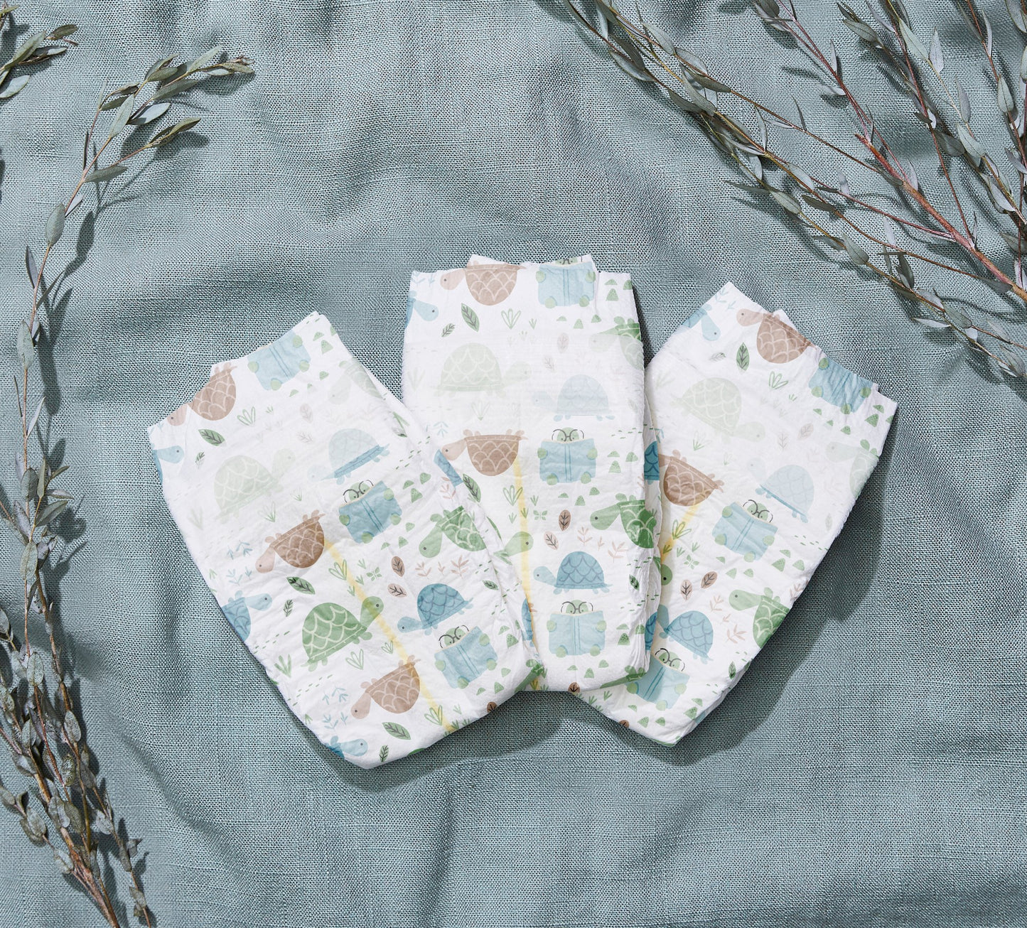 The Honest Company Clean Conscious Diapers,Turtle Time + Pattern Play - Size 2