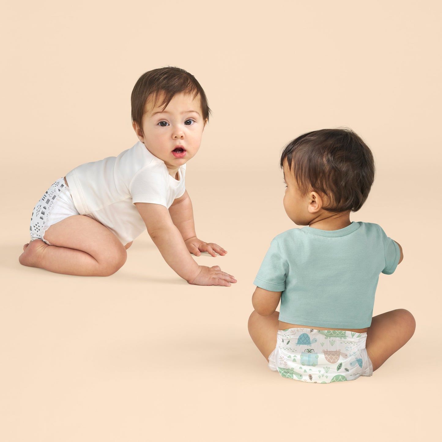 The Honest Company Clean Conscious Diapers,Turtle Time + Pattern Play - Size 2