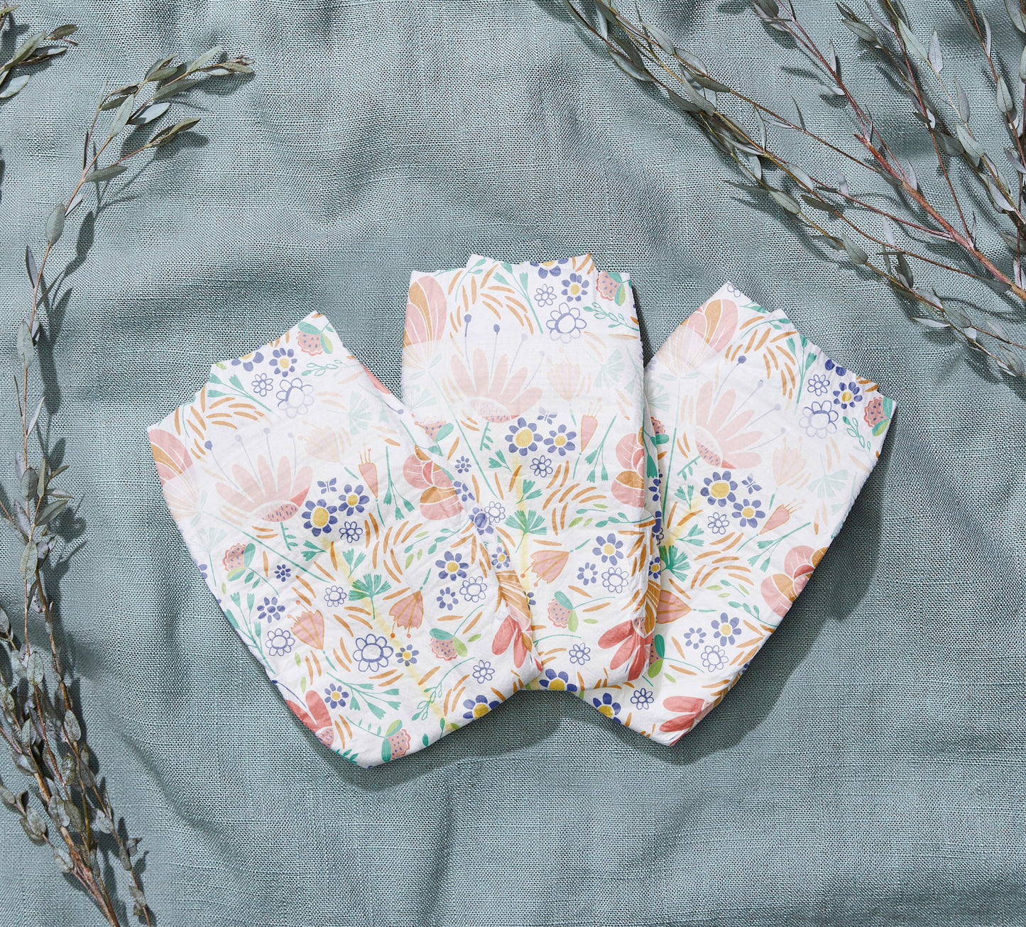 The Honest Company Clean Conscious Diapers, Just Peachy + Flower Power - Size 3