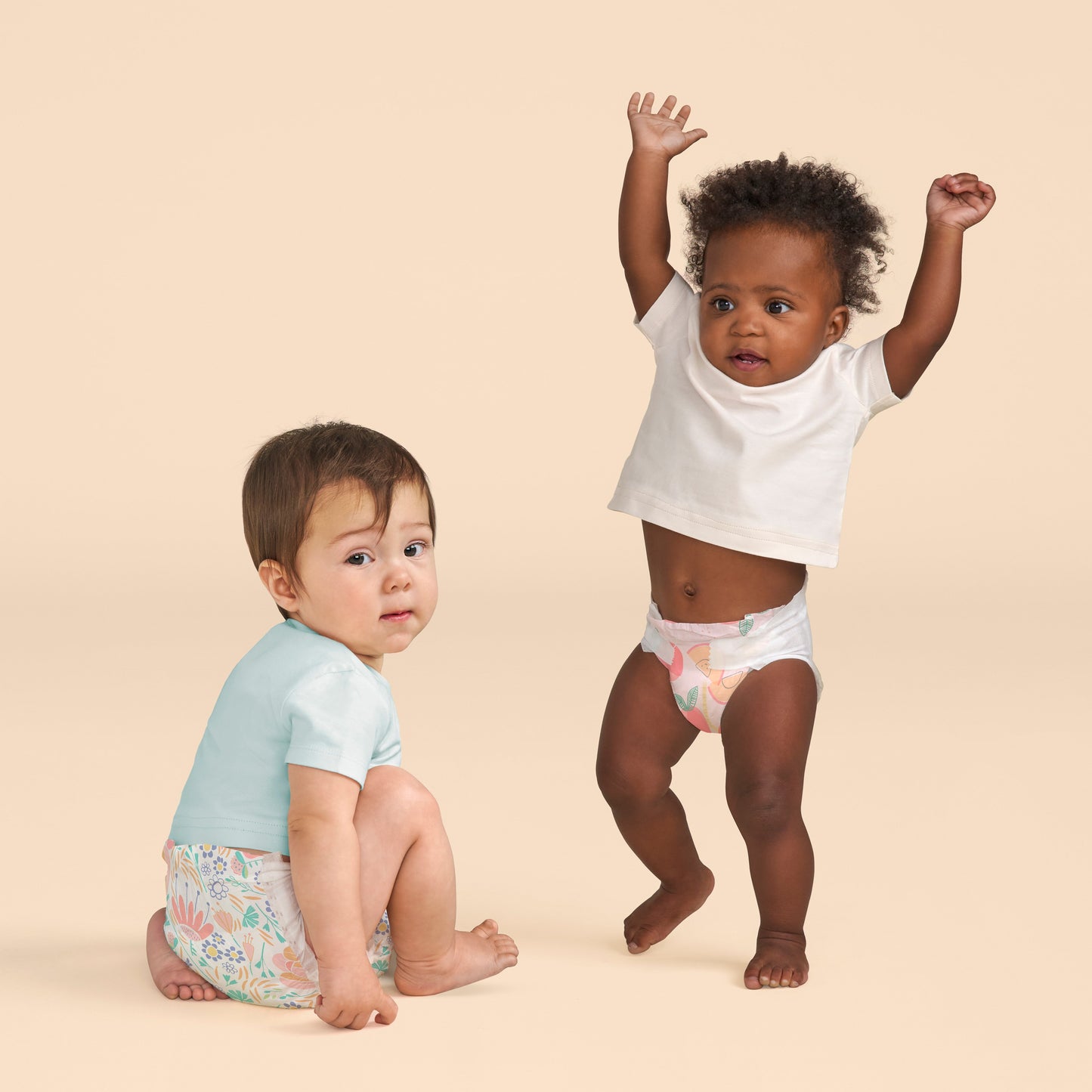 The Honest Company Clean Conscious Diapers, Just Peachy + Flower Power - Size 3