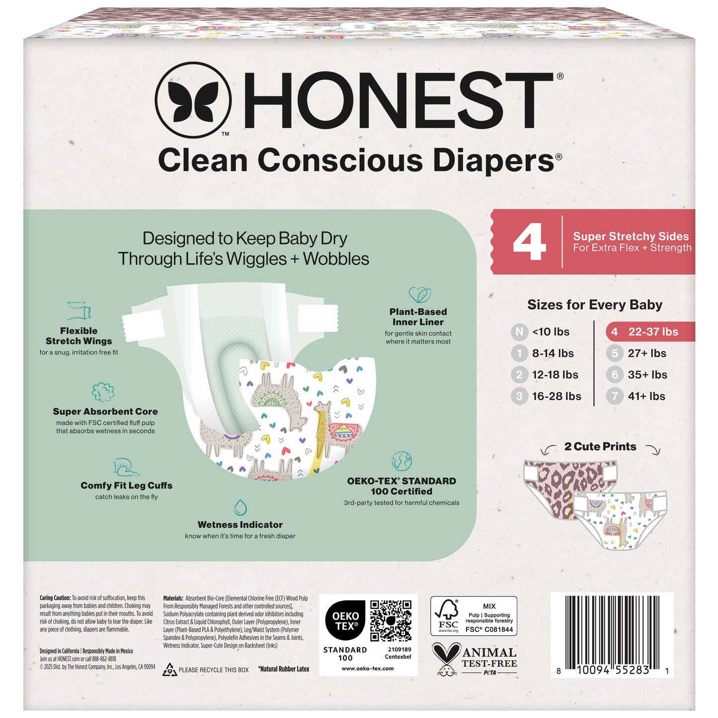 The Honest Company Clean Conscious Diapers - Size 4