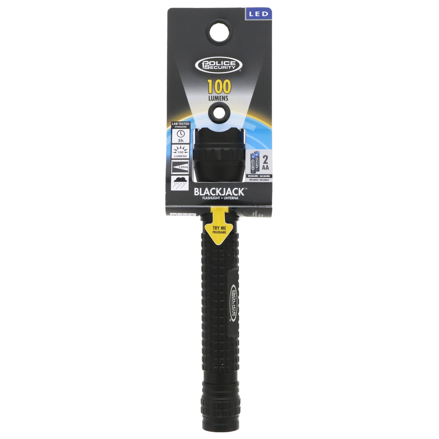 Elite Police Security Brands Black Jack Flashlight