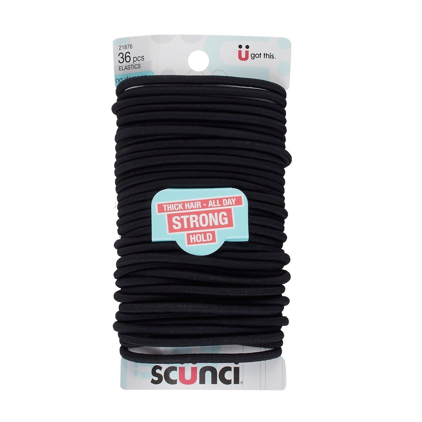 Scunci No Damage Large Black Elastics