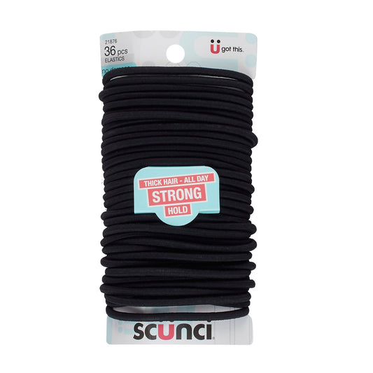 Scunci No Damage Large Black Elastics