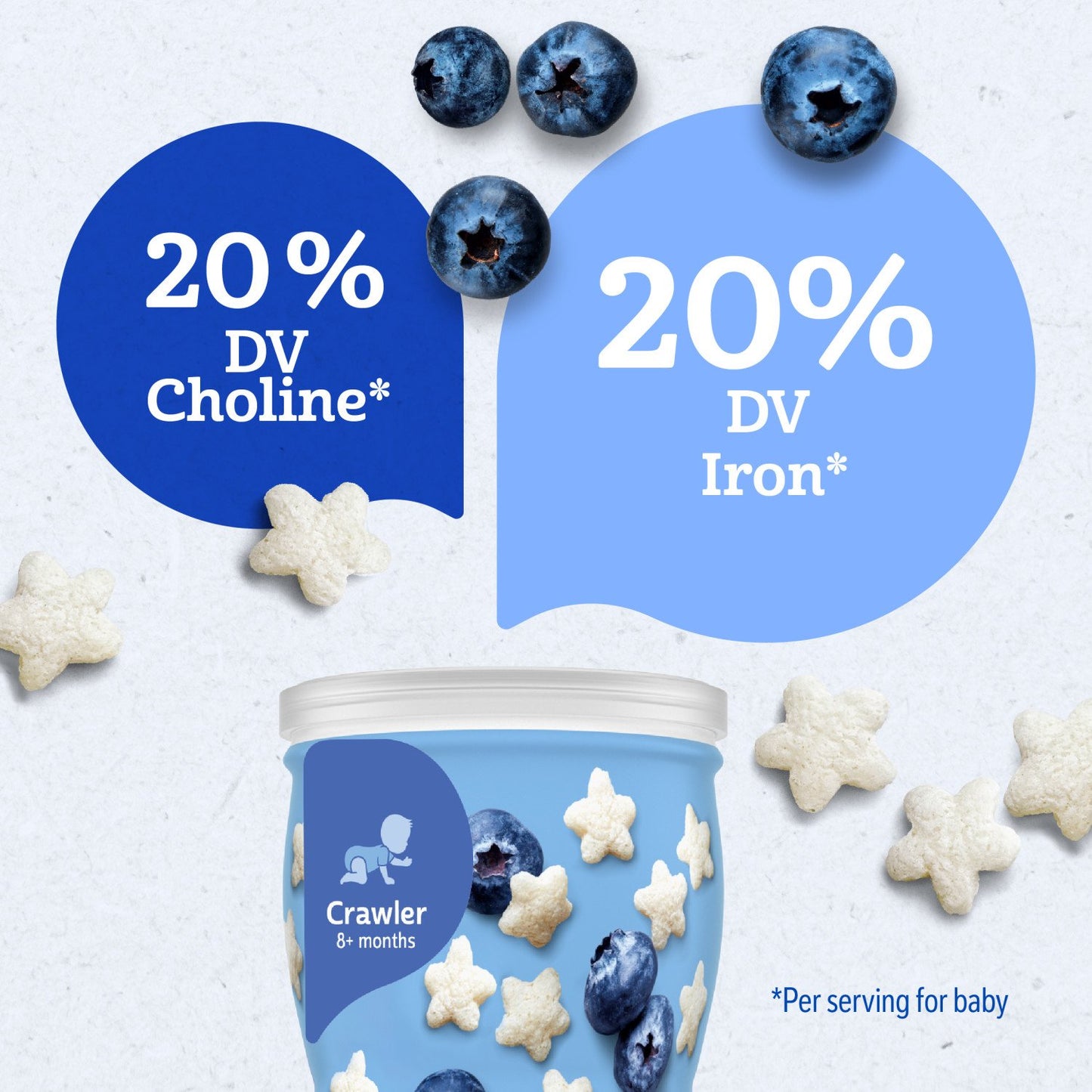 Gerber Snacks for Baby Grain & Grow Puffs - Blueberry