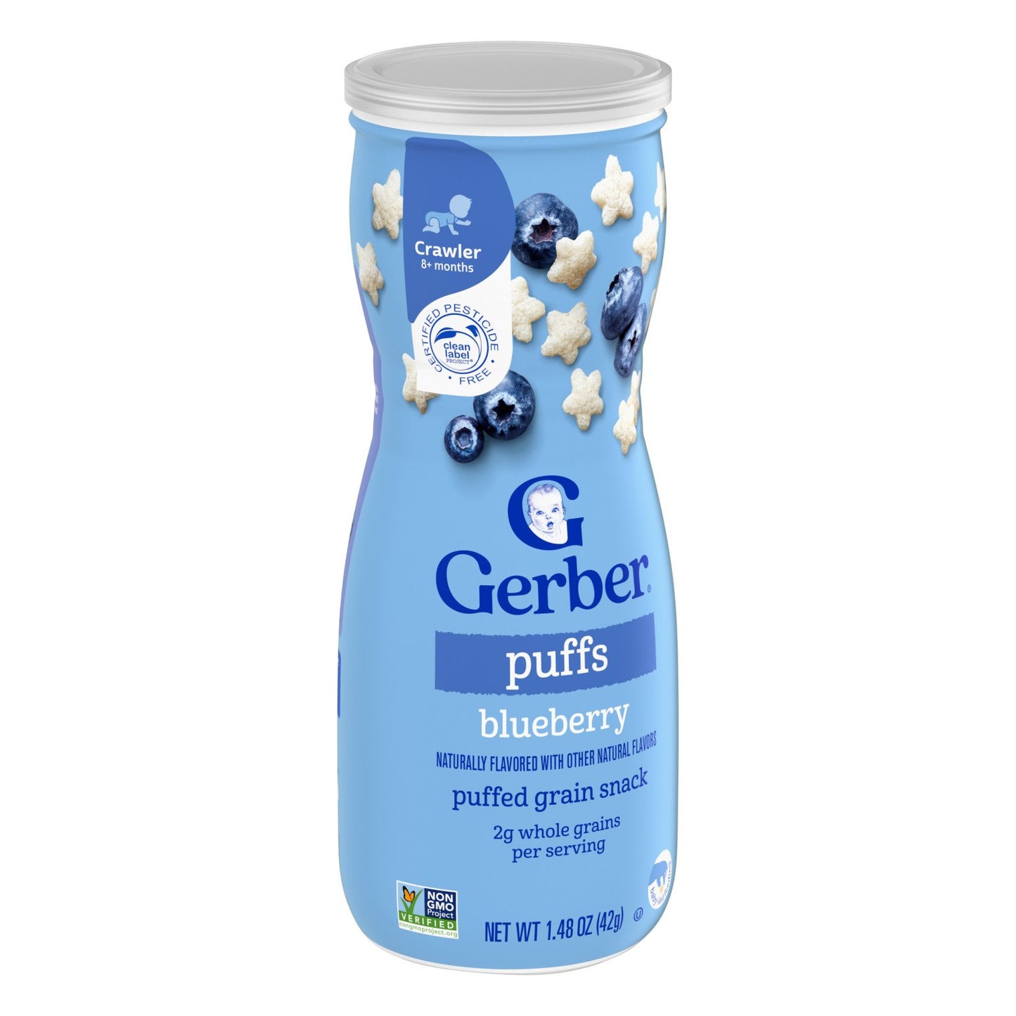 Gerber Snacks for Baby Grain & Grow Puffs - Blueberry
